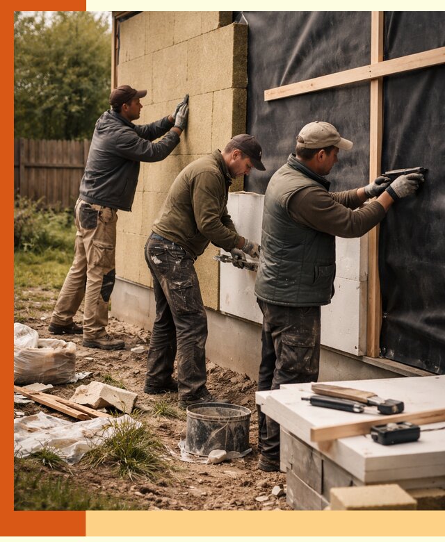 Утепление дачного дома под ключ в Сарапуле