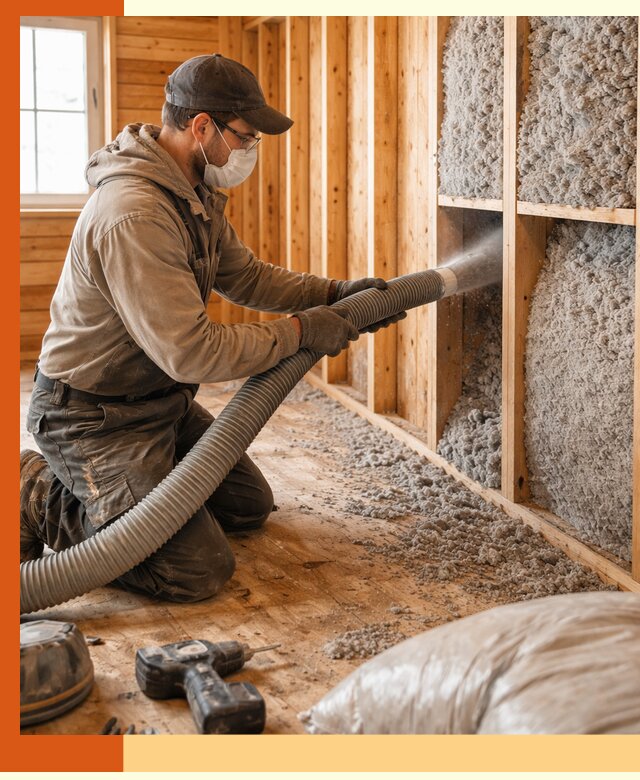 Утепление дачного дома эковатой в Сарапуле — быстро и надёжно