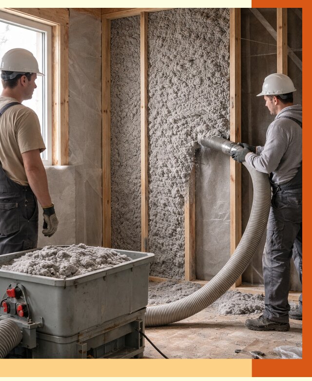 Утепление каркасного дома эковатой в Сарапуле от 1858 руб. | ТепломастерСрл