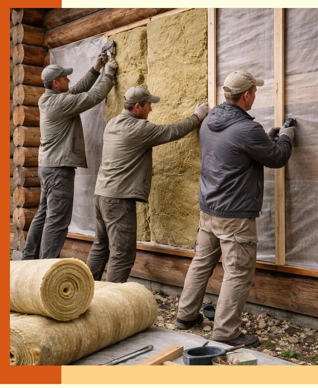 Утепление деревянного дома в Сарапуле эффективными технологиями