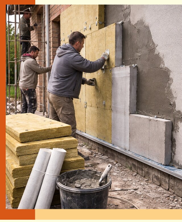 Утепление кирпичного дома под ключ в Сарапуле