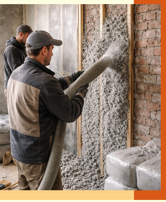 Утепление кирпичного дома эковатой в Сарапуле от 2426 руб./м² | ТепломастерСрл