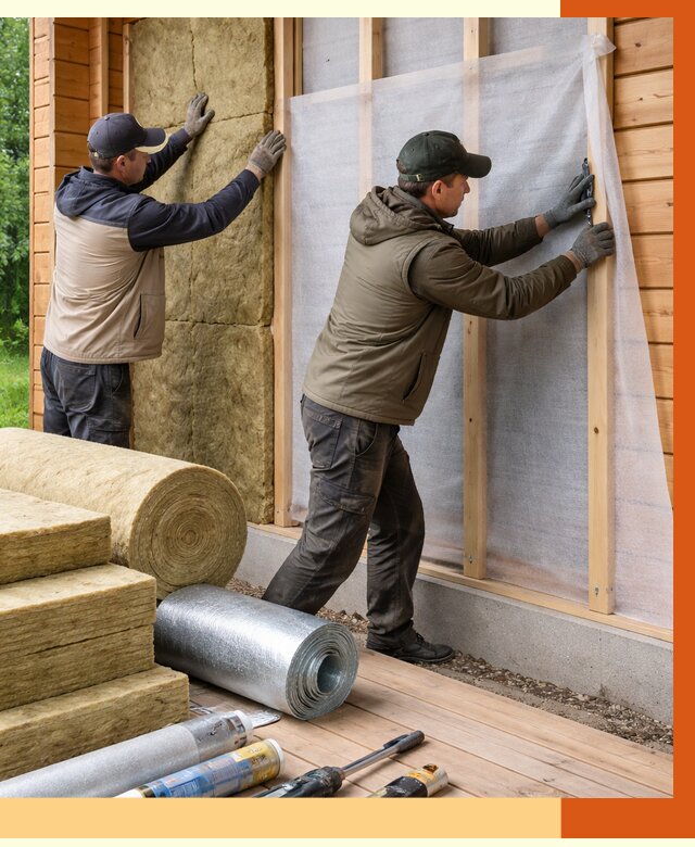 Утепление дома из двойного бруса в Сарапуле от 4956 руб./м² — ТепломастерСрл под ключ