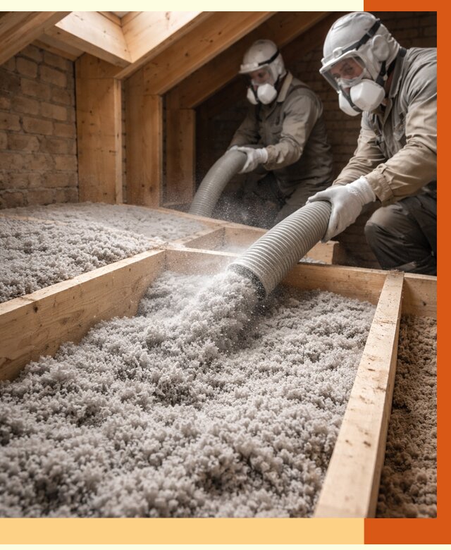 Утепление коттеджа эковатой в Сарапуле от 2581 руб./м² — комплексная задувка и монтаж | ТепломастерСрл