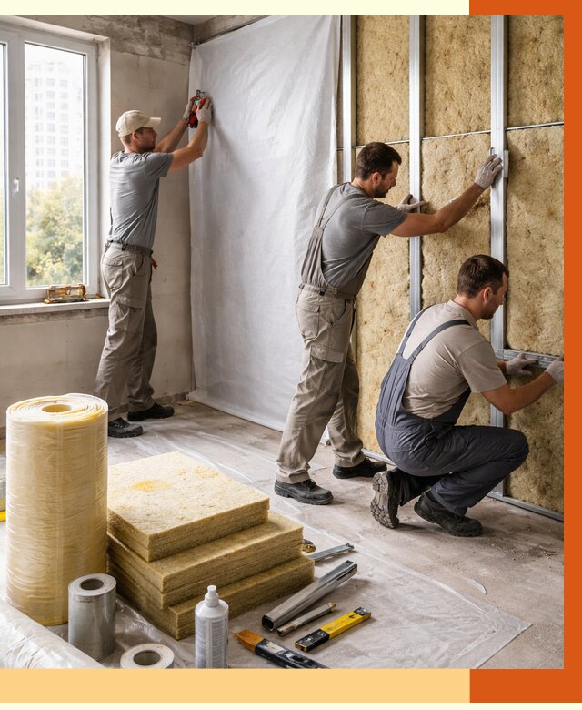 Утепление квартиры в Сарапуле от 4646 руб/м2 — утеплить квартиру изнутри и снаружи | ТепломастерСрл