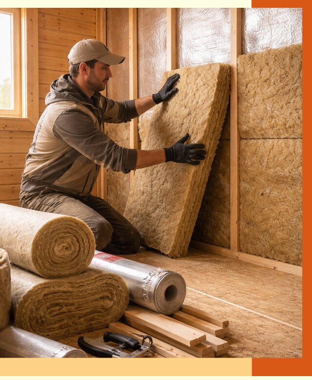 Утепление бани в Сарапуле под ключ от 4646 руб./м2 — утеплить потолок, пол и стены | ТепломастерСрл