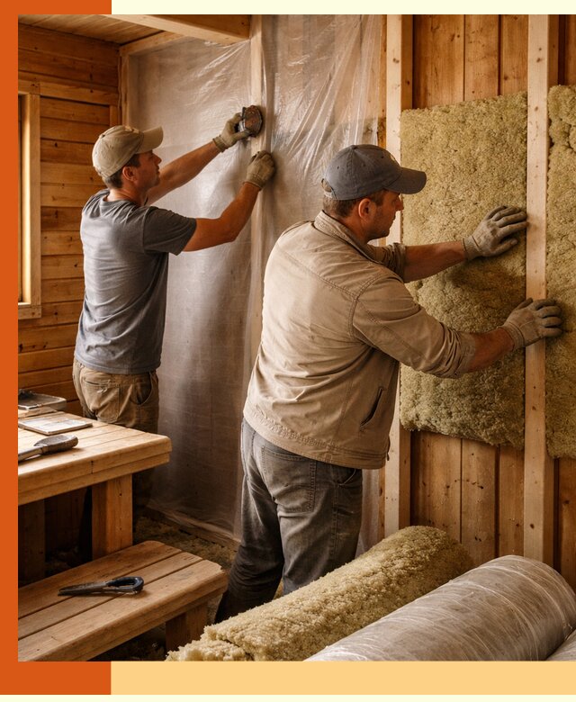 Утепление бани изнутри в Сарапуле качественно и недорого