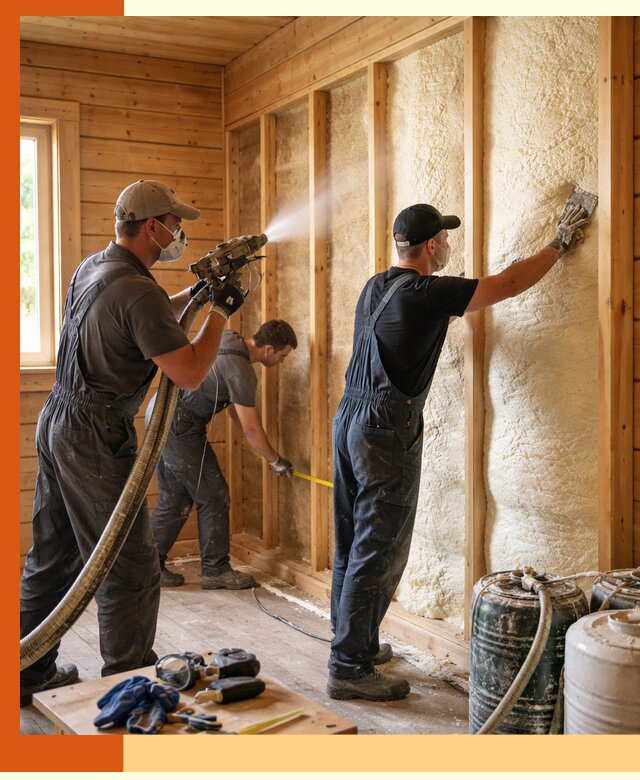 Утепление бани пенополиуретаном (ППУ) в Сарапуле