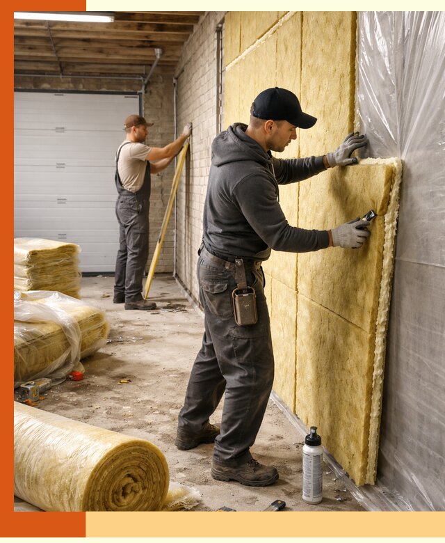 Утепление гаража под ключ в Сарапуле — все виды теплоизоляции