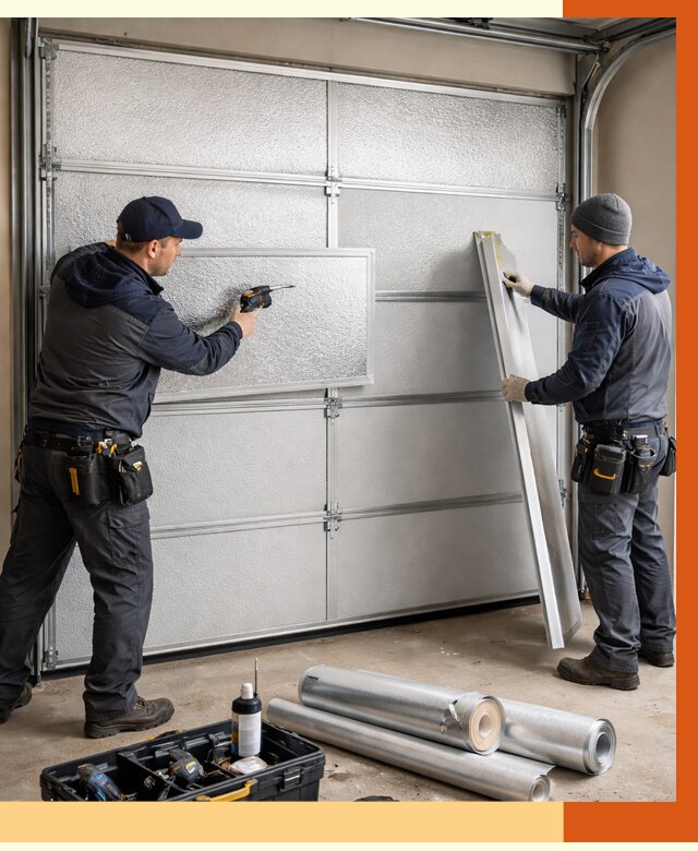 Утепление гаражных ворот в Сарапуле от 8104 руб/м2 — надежно и быстро | ТепломастерСрл