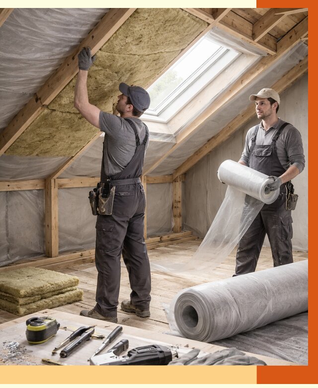 Утепление крыши изнутри мансарды в Сарапуле от 4336 руб./м² | ТепломастерСрл