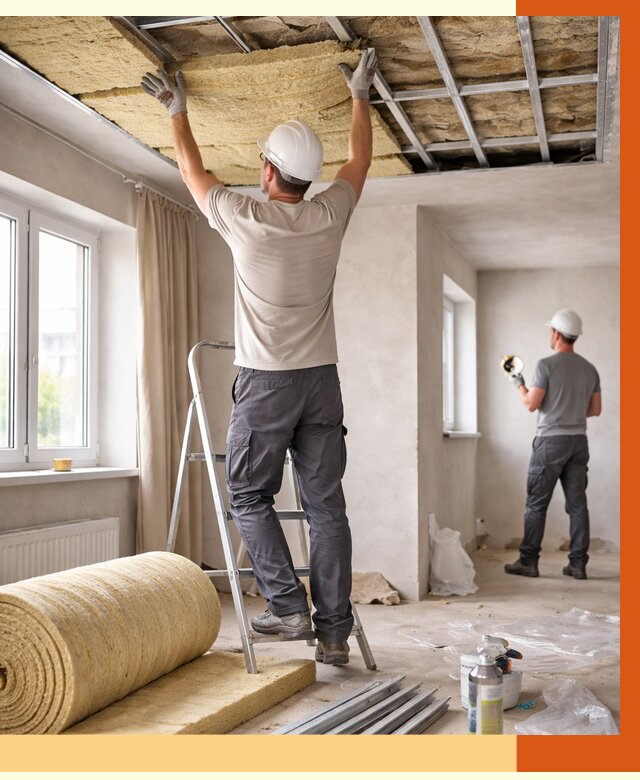 Утепление потолка в частном доме в Сарапуле от 981 руб./м² — работы под ключ | ТепломастерСрл