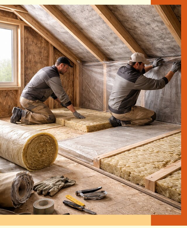 Утепление чердака в Сарапуле от 7743 руб/м² — теплоизоляция и комплексное утепление под ключ | ТепломастерСрл