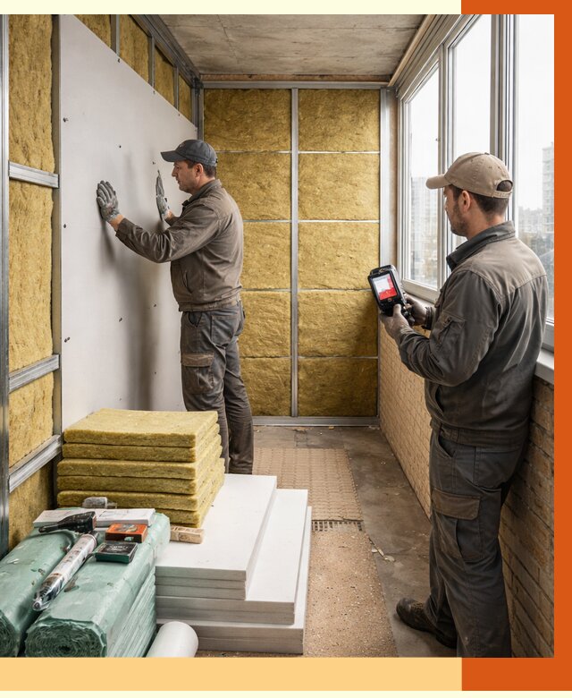 Утепление балкона в Сарапуле от 4646 руб. под ключ | ТепломастерСрл