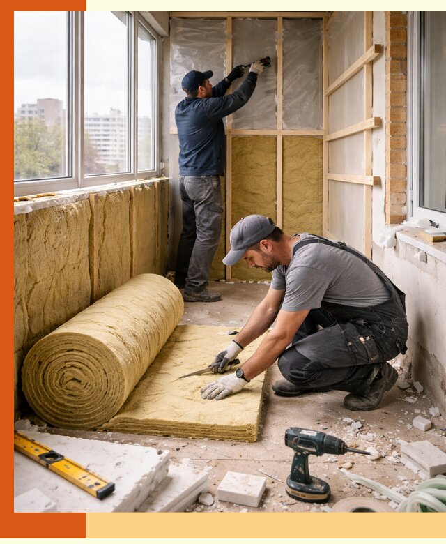 Утепление балкона под ключ в Сарапуле качественно и быстро