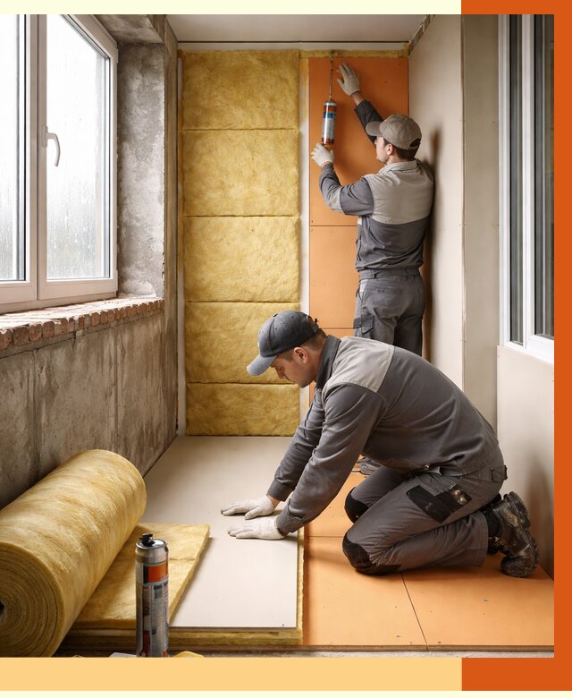 Утепление лоджии под ключ в Сарапуле от 6711 руб/м2 — комплексное решение | ТепломастерСрл