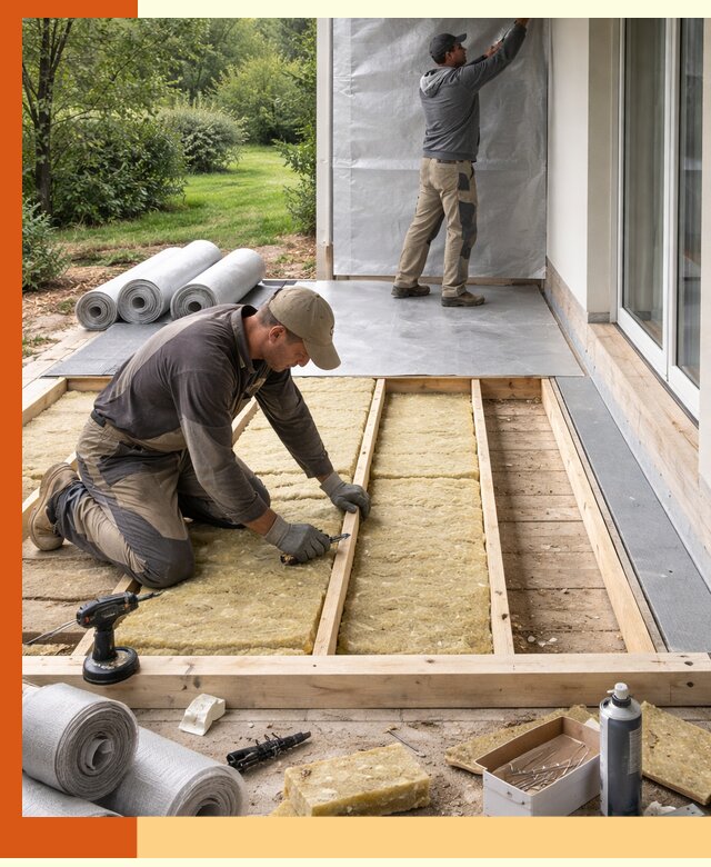 Утепление террасы в Сарапуле — тепло и защита круглогодично