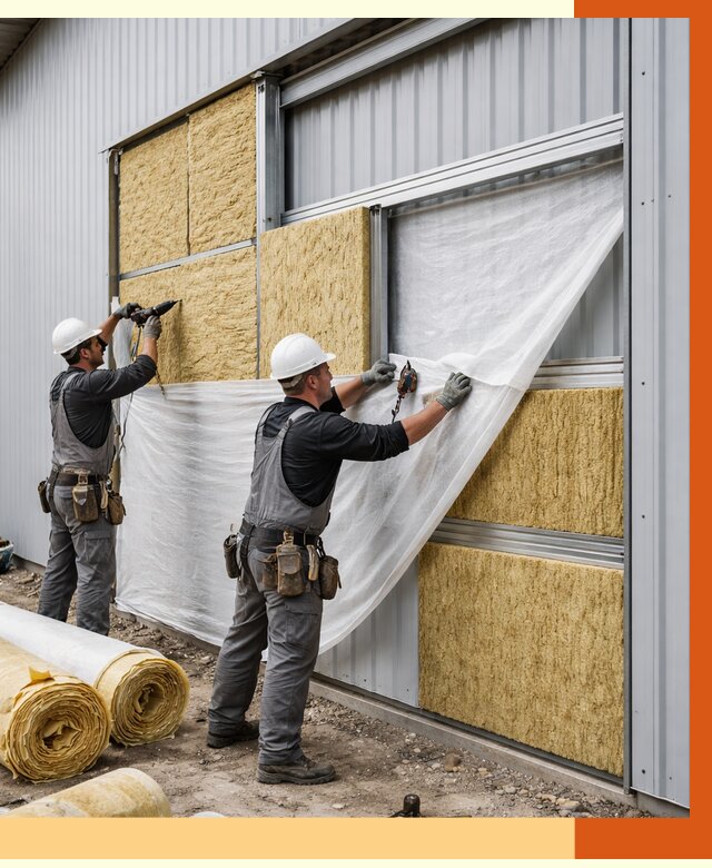 Утепление металлического склада в Сарапуле от 4646 руб/м2 — комплексное утепление под ключ | ТепломастерСрл