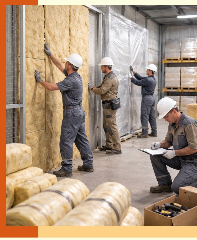 Утепление склада готовой продукции в Сарапуле качественно и быстро