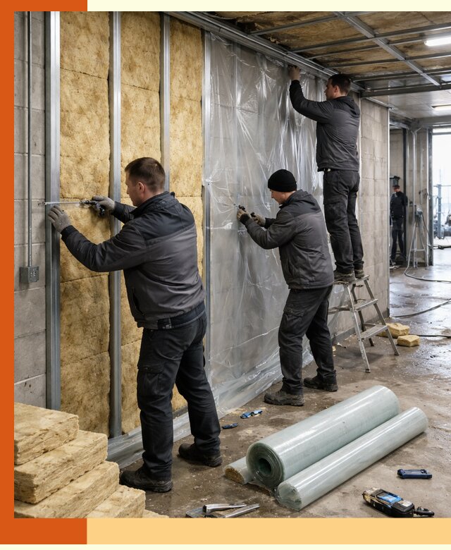 Профессиональное утепление автомойки в Сарапуле для любого типа помещений