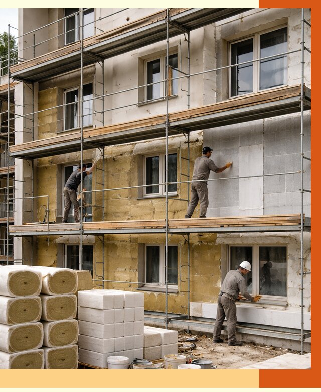 Утепление гостиницы в Сарапуле от 7433 руб./м2 — комплексно, ППУ, под ключ | ТепломастерСрл