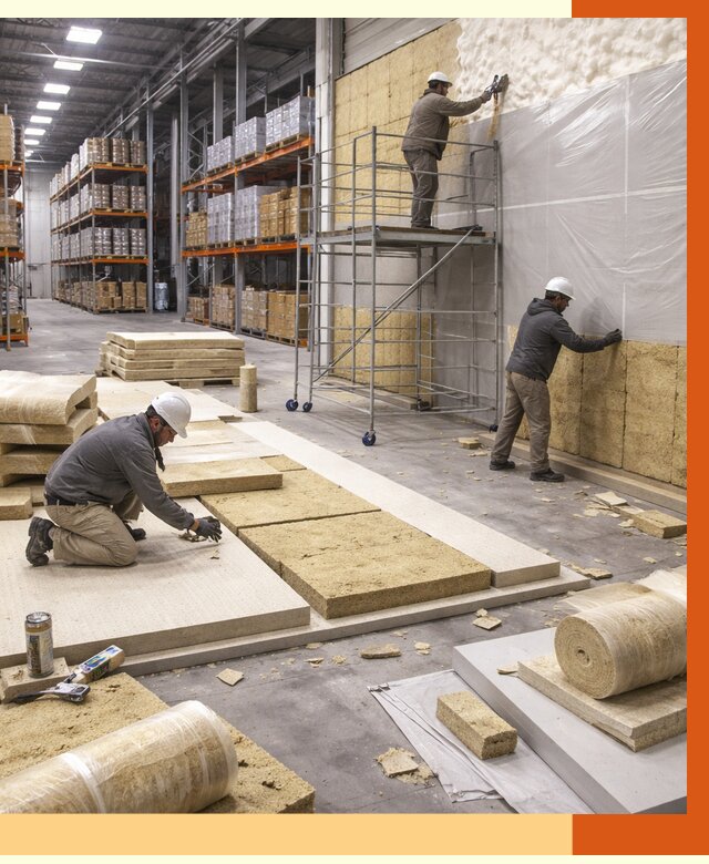 Утепление складского терминала в Сарапуле от 7743 руб./м² под ключ | ТепломастерСрл