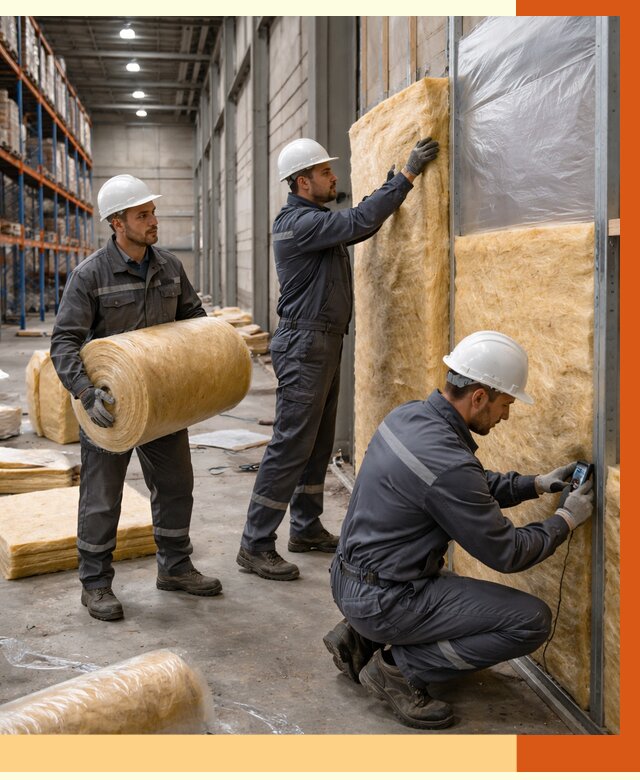 Утепление логистического центра в Сарапуле от 4646 руб/м² под ключ | ТепломастерСрл