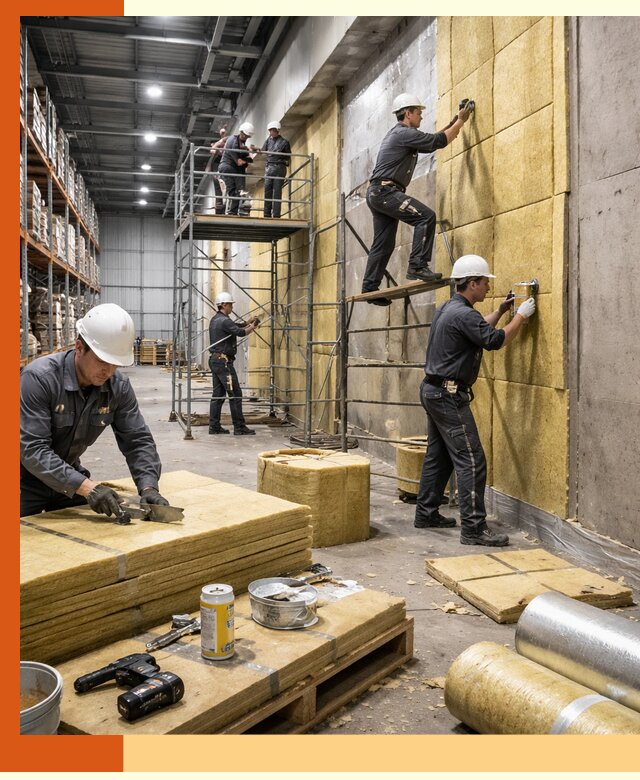 Утепление логистического центра в Сарапуле качественно и экономично