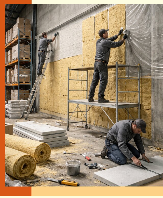 Утепление холодного склада под ключ в Сарапуле