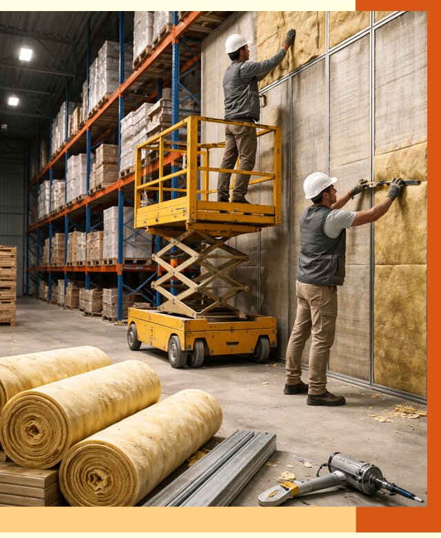 Утепление торгового склада в Сарапуле от 3304 руб/м2 — комплексно и под ключ | ТепломастерСрл