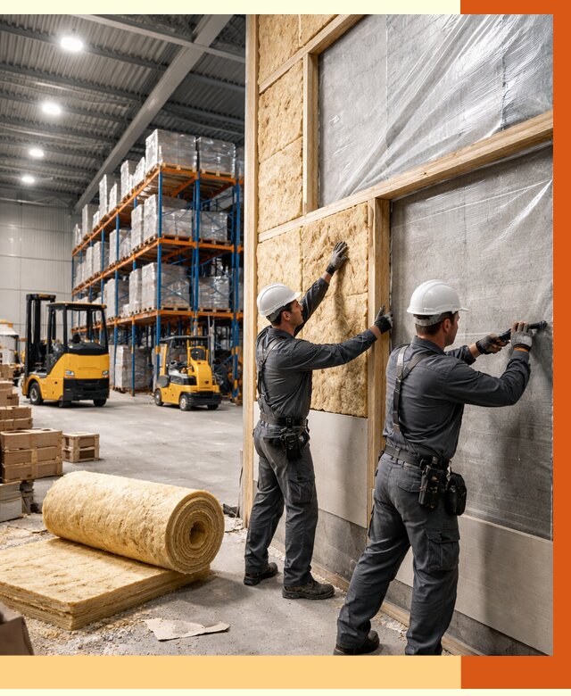 Утепление склада с техникой в Сарапуле от 4336 руб./м2 — комплексно под ключ | ТепломастерСрл