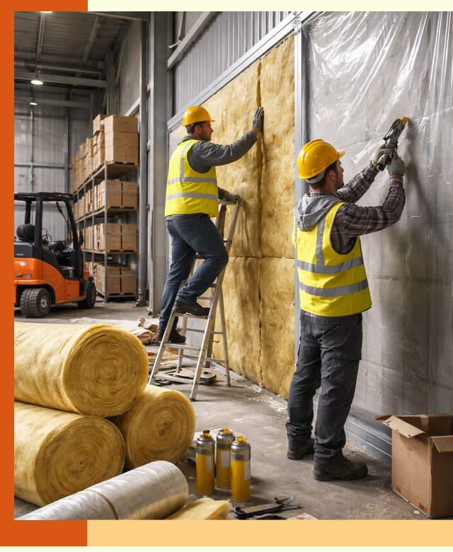 Утепление склада с техникой в Сарапуле под ключ