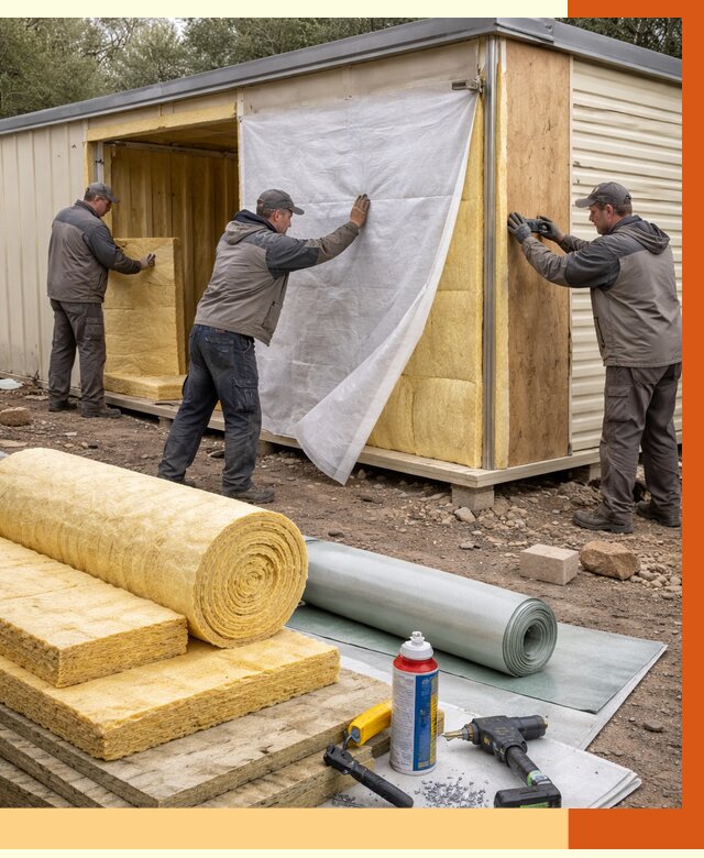 Утепление строительной бытовки в Сарапуле от 12905 руб. под ключ | ТепломастерСрл