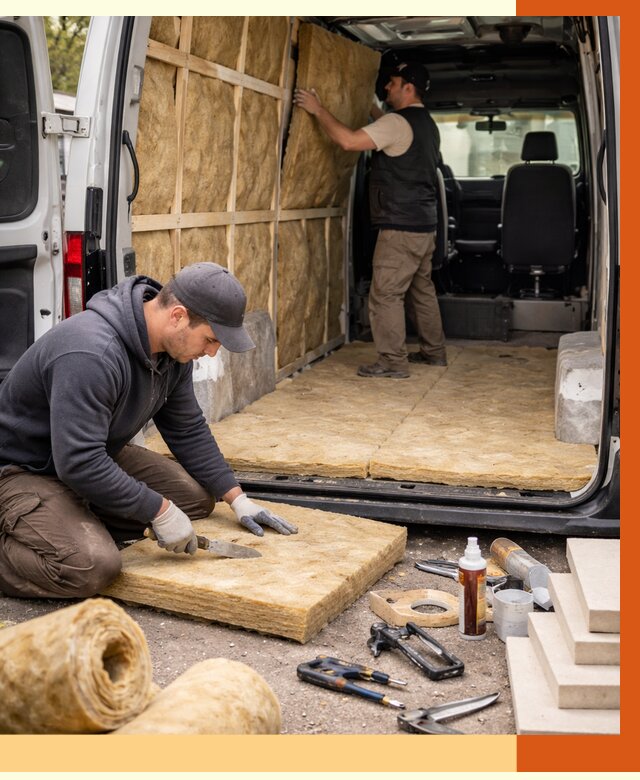 Утепление кемпера в Сарапуле под ключ от 12389 руб. — профессионально | ТепломастерСрл