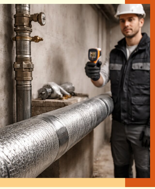 Утепление труб водоснабжения в Сарапуле от 8775 руб. за м² — услуги ТепломастерСрл