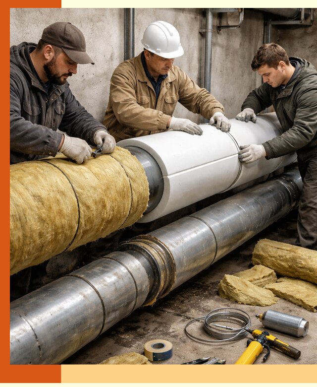 Утепление трубопровода в Сарапуле с гарантией энергоэффективности