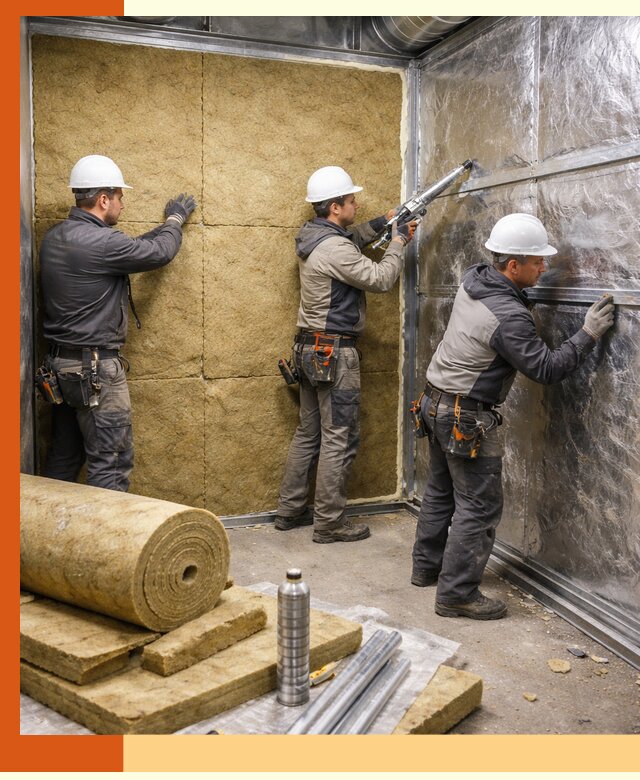 Утепление венткамеры в Сарапуле — качественная теплоизоляция и шумопоглощение