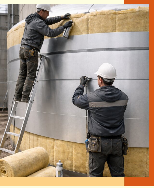 Утепление цистерны в Сарапуле пенополиуретаном от 14970 руб. под ключ | ТепломастерСрл