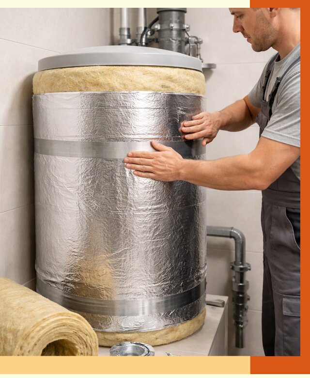 Утепление бойлера в Сарапуле от 4646 руб. под ключ | Утепление ППУ | ТепломастерСрл