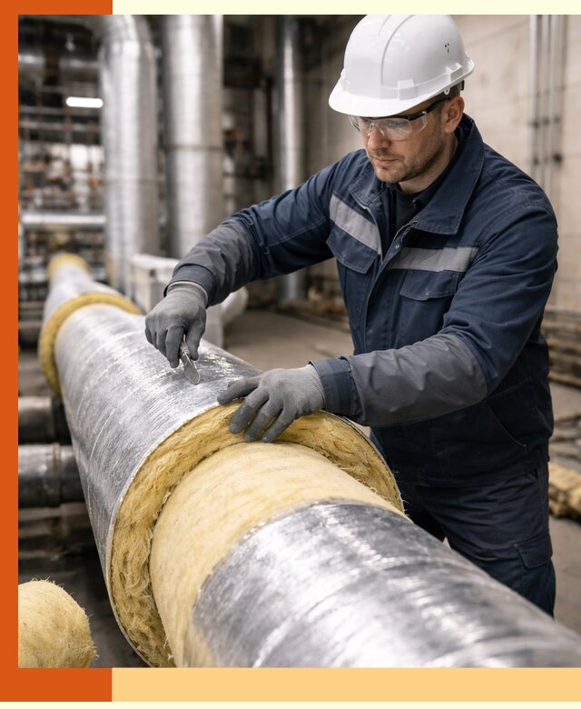 Утепление технологического оборудования и заводских установок в Сарапуле