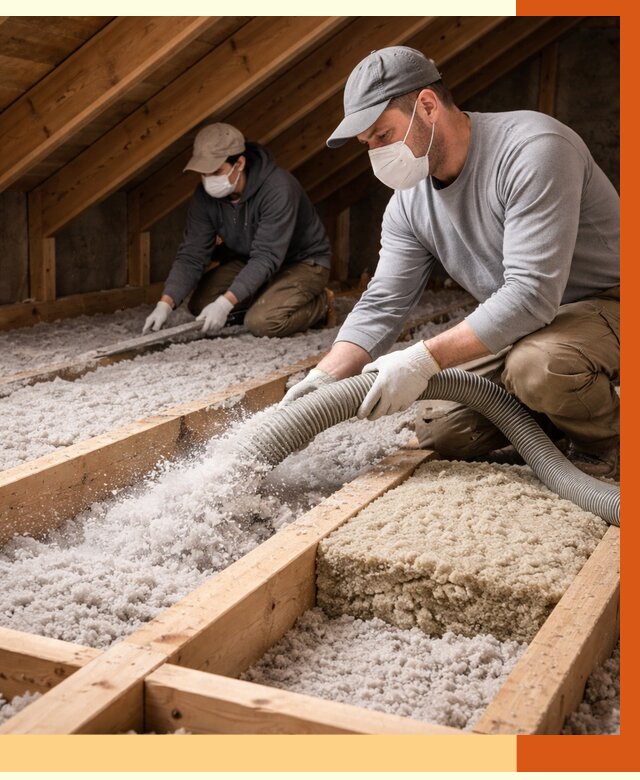 Заполнение полостей чердачного перекрытия в Сарапуле от 4646 руб. | ТепломастерСрл