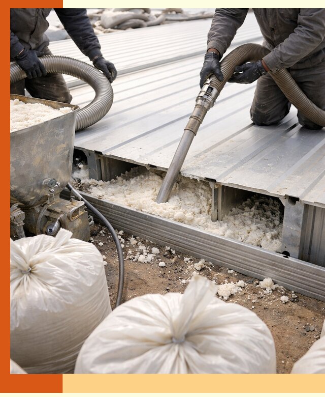 Заполнение пустот кровельных панелей пенными и мокрыми герметиками в Сарапуле