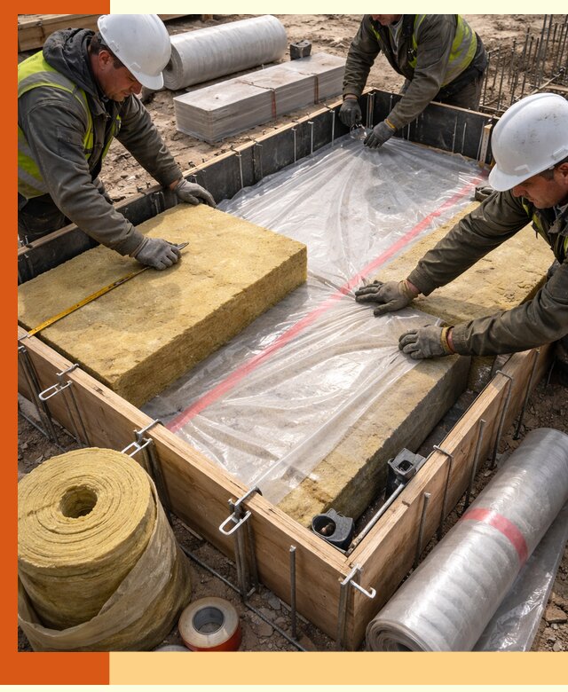 Теплоизоляция опалубки для строительства в Сарапуле