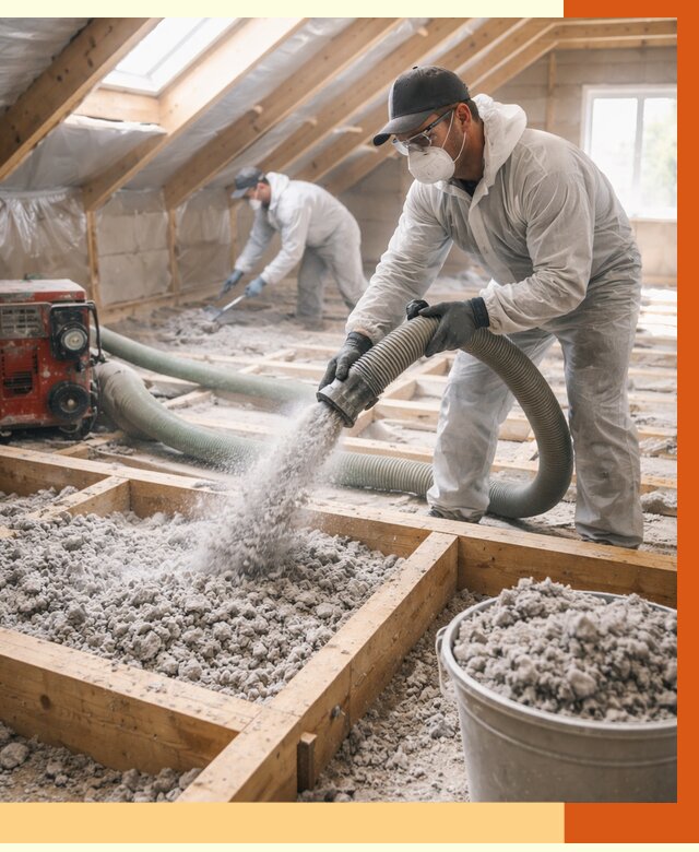 Утепление эковатой в Сарапуле от 3046 руб./м2 — монтаж и задувка | ТепломастерСрл