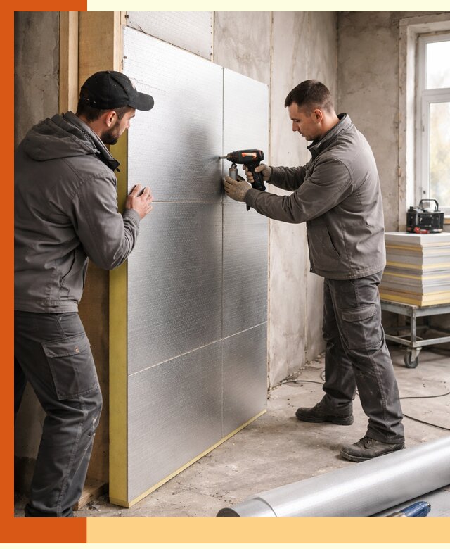 Утепление PIR панелями домов и зданий в Сарапуле