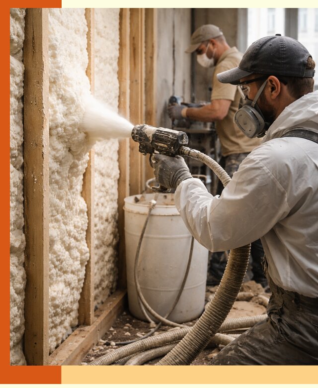 Утепление пеноизолом жилых и коммерческих объектов в Сарапуле