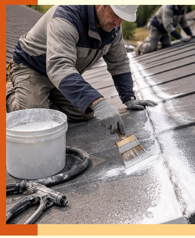 Утепление кровли жидкой теплоизоляцией в Сарапуле