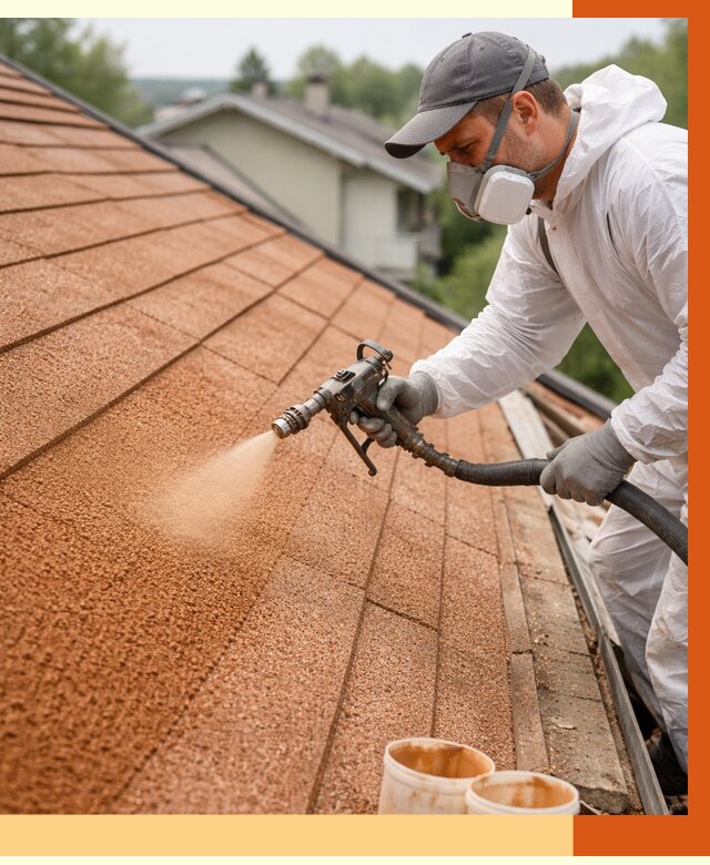 Утепление кровли жидкой пробкой в Сарапуле от 2787 руб./м² под ключ | ТепломастерСрл