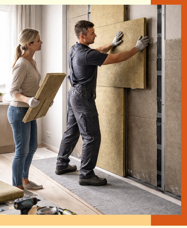 Профессиональная шумоизоляция квартиры в Сарапуле от 7743 руб. за м2 | ТепломастерСрл