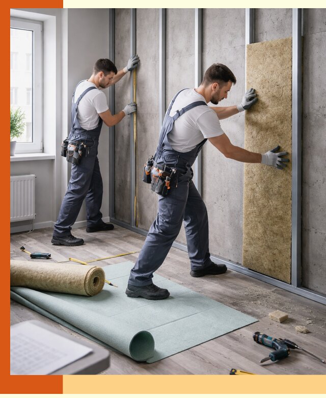 Шумоизоляция квартиры под ключ в Сарапуле — профессионально и гарантированно